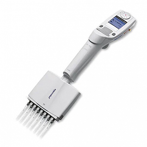 Дозатор электронный 8-канальный Eppendorf Xplorer® plus переменного объема 0,5-10 мкл, серый (Арт. 4861000767)
